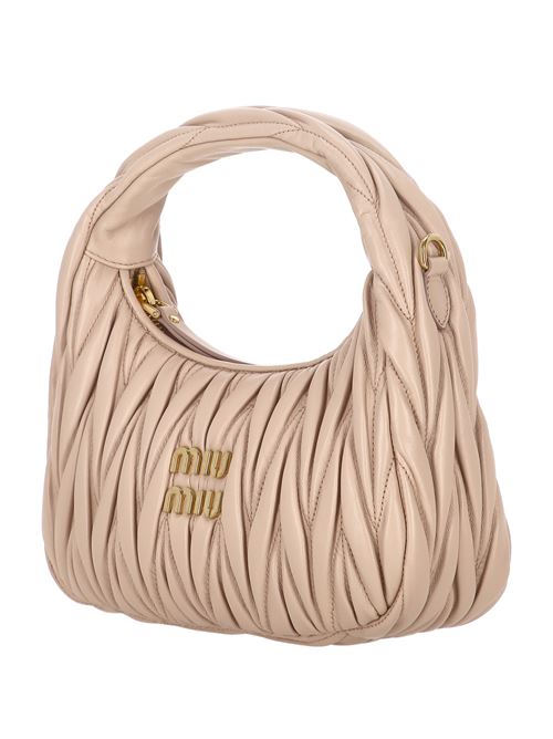 Wander hobo bag in quilted nappa MIU MIU | 5BC125V-OOYAN88F0236